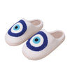 Cocoa Yacht Club Blue Circle Cotton Slippers