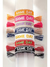 Fiery Red GAME DAY Embroidered Woven Tassel Decor Bracelet