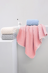 Peach Blossom Coral Fleece Bath Towel