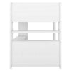 Cocoa Yacht Club Wood Loft Bed with Cabinet and Bookshelf