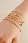 Gold Multi Layered Heart Shape Chain Bracelet