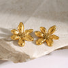 Stainless Steel Flower Earrings - Cocoa Yacht Club