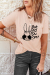 Rabbit Graphic Round Neck T-Shirt - Cocoa Yacht Club