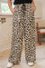 Parchment Allover Leopard Print Wide Leg Pants