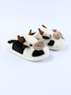 White Cartoon Animal Plush Slippers