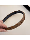 PU Leather Braided Hair Headband