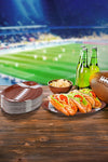 Chestnut Game Day Rugby Shape Disposable Paper Plates