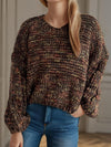 Dropped Shoulder Long Sleeve Sweater