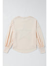 Apricot Studded Star Graphic Oversized Top