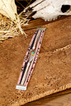 Pink Snake Print Turquoise Detail Boho Bracelet Set