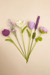 Wisteria 6pcs Different Crochet Flower Home Decor Bouquet