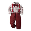 Cocoa Yacht Club Multi-Color Plaid Shirt & Suspenders Boys' Suit