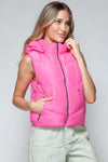 Salvia Ettore Zip Up Quilted Hooded Vest