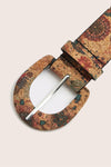 Cinnamon Vintage Floral Buckle Waist Belt