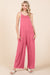 Culture Code Full Size Sleeveless Wide Leg Jumpsuit with Pockets - Cocoa Yacht Club