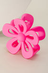 Light Pink Sweet Hollowed Flower Shape Claw Clip