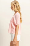 HYFVE Crochet Detail Puff Sleeve Peasant Top