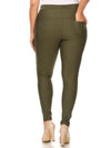 Lady's Plus Size Ponte Pants - PLUS SIZE