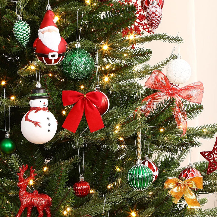 Alupssuc 100 Pcs Christmas Ball Ornaments Set