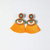 Cocoa Yacht Club Orange Tassel Earrings