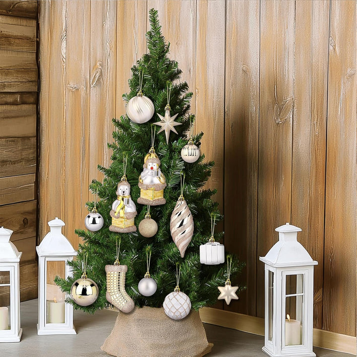 112pcs Christmas Balls Ornaments Set