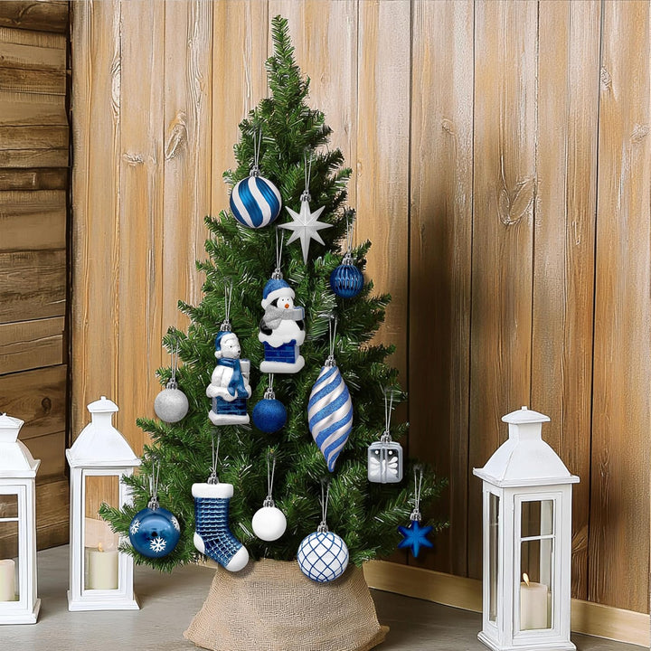 112pcs Christmas Balls Ornaments Set