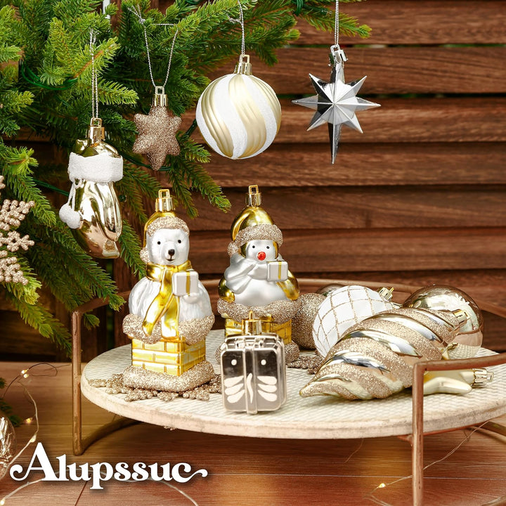 112pcs Christmas Balls Ornaments Set