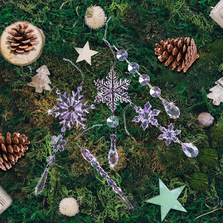 18pcs Christmas Tree Decoration Crystal Ornaments