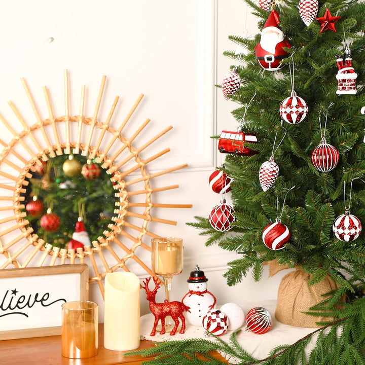 Alupssuc 100 Pcs Christmas Ball Ornaments Set