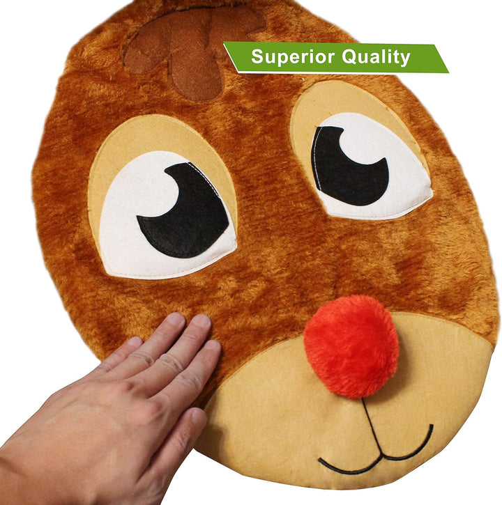 5 Pieces Christmas Theme Bathroom Decoration