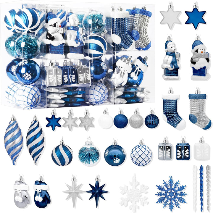 112pcs Christmas Balls Ornaments Set