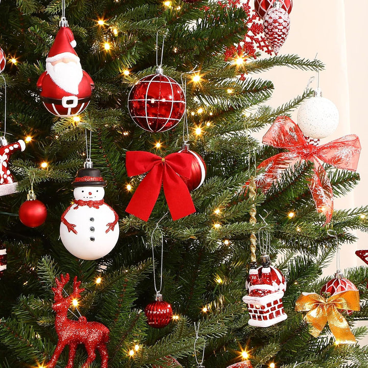 Alupssuc 100 Pcs Christmas Ball Ornaments Set