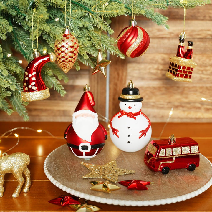 Alupssuc 100 Pcs Christmas Ball Ornaments Set