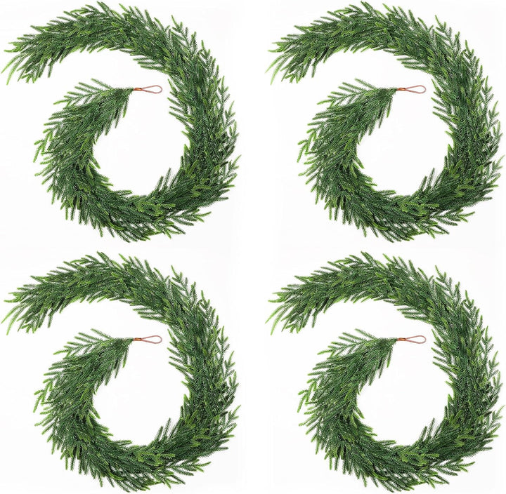 12FT (2 * 6FT) Christmas Norfolk Pine Garland