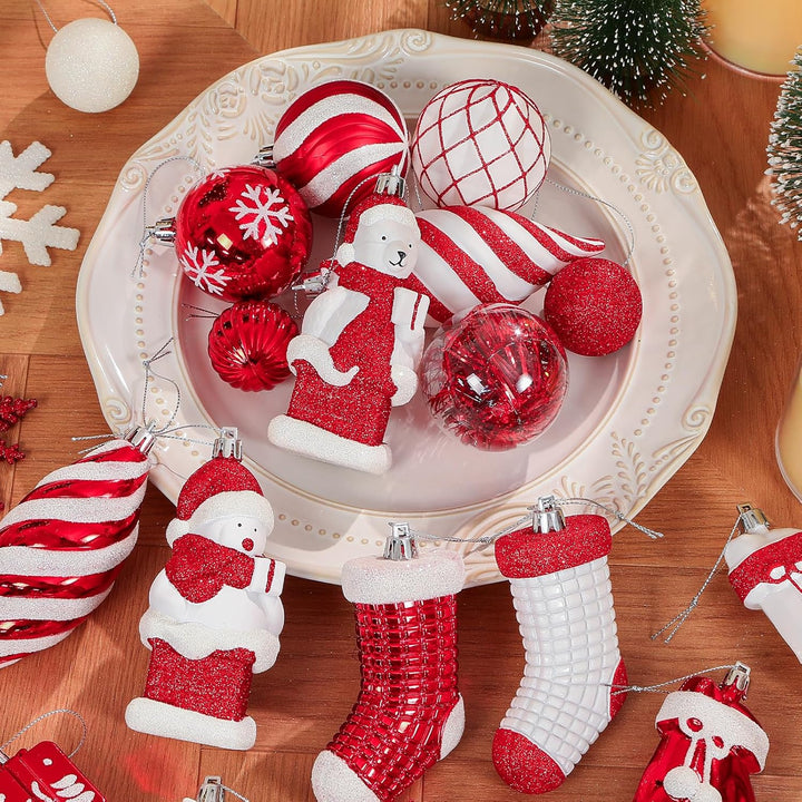 112pcs Christmas Balls Ornaments Set