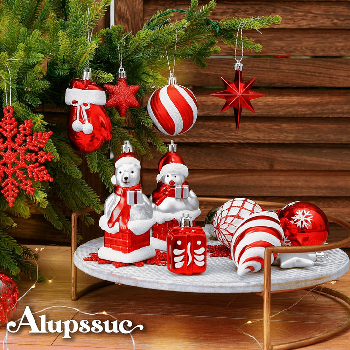 112pcs Christmas Balls Ornaments Set