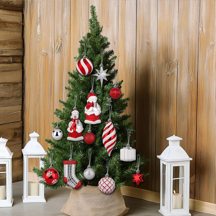 112pcs Christmas Balls Ornaments Set