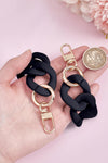 Black Acrylic Chain Golden Hook Bag Accessory