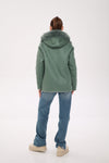 ⇆ Reversible Hooded Wool Blend Jacket