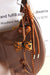 Thai Curry Bow and Heart Pendant Keychain