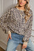 Parchment Leopard Print Crew Neck Sweatshirt