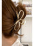 Gold Casual Bowknot Shape Metal Claw Clip