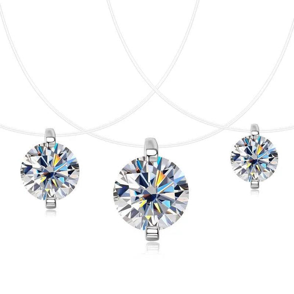 Sterling Silver Moissanite Pendant Necklace