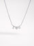 925 Sterling Silver Inlaid Zircon Letter Heart Necklace