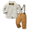 Cocoa Yacht Club Multi-Color Plaid Shirt & Suspenders Boys' Suit