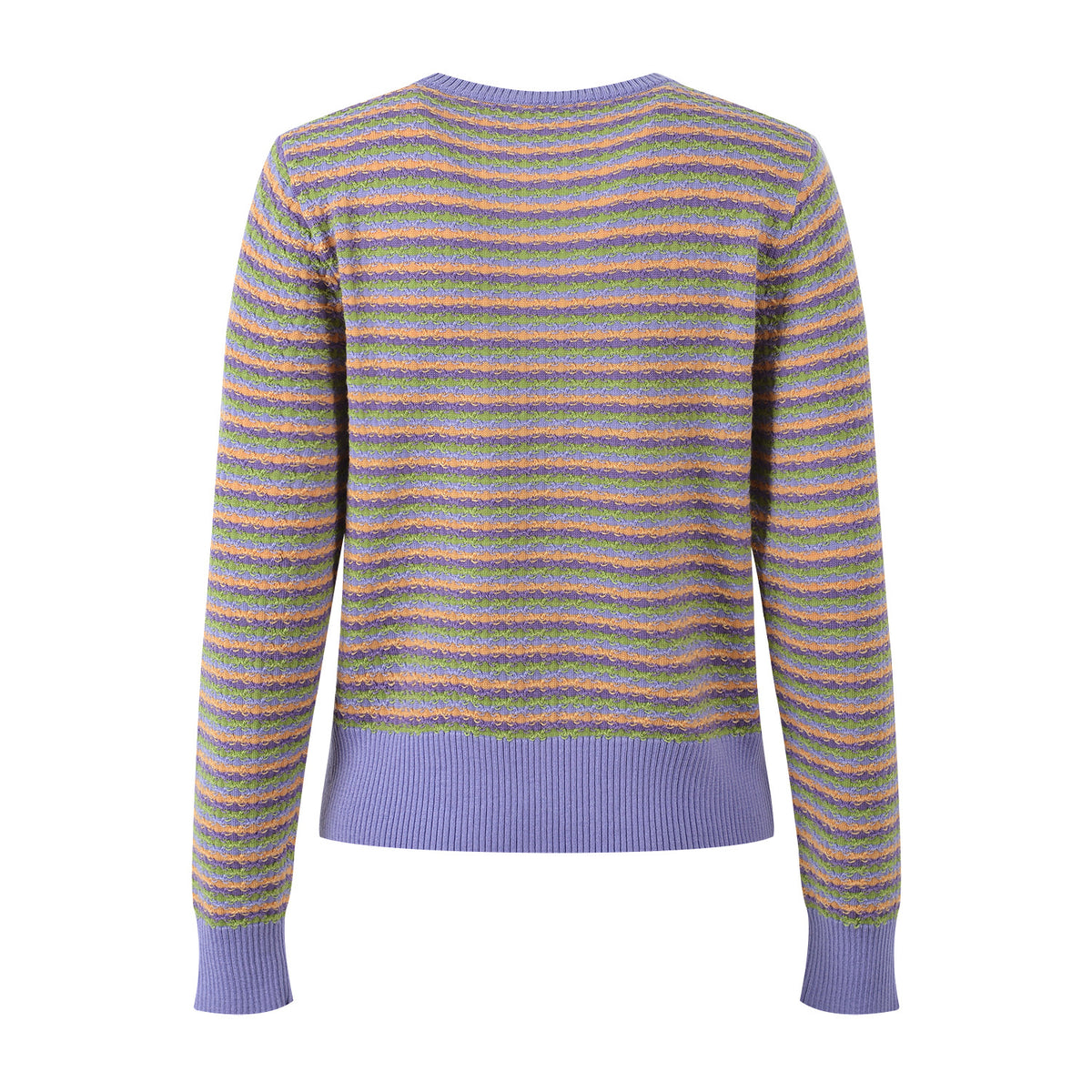 Cocoa Yacht Club Contrast Stripe Knit Sweater