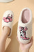 White Cowgirl Hat & Boot Printed Plush Thermal Home Slippers