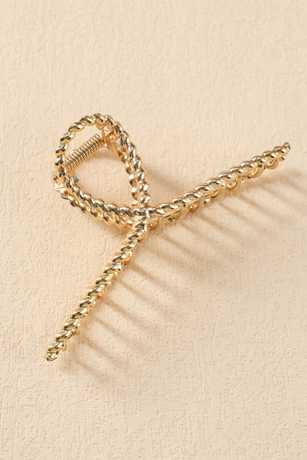 Gold Twist Loop Large Hair Claw Clip