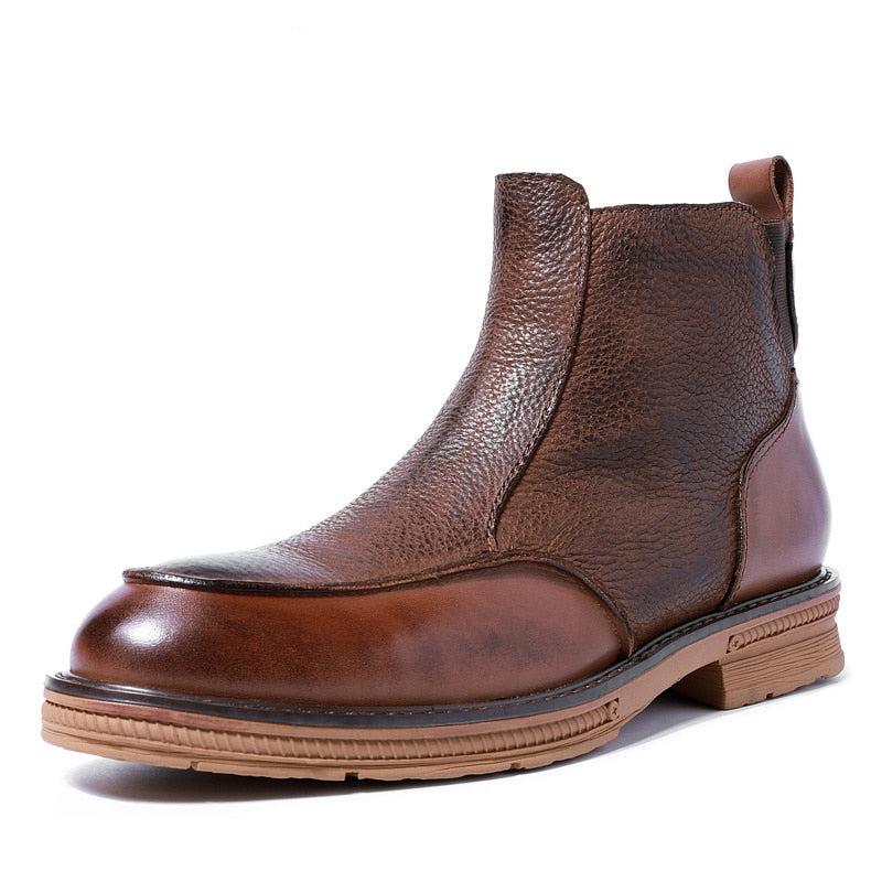 Cocoa Yacht Club Full Grain Leather Retro Boots