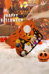 Orange Halloween Pumpkin Ghost Bat Gift Makeup Bag